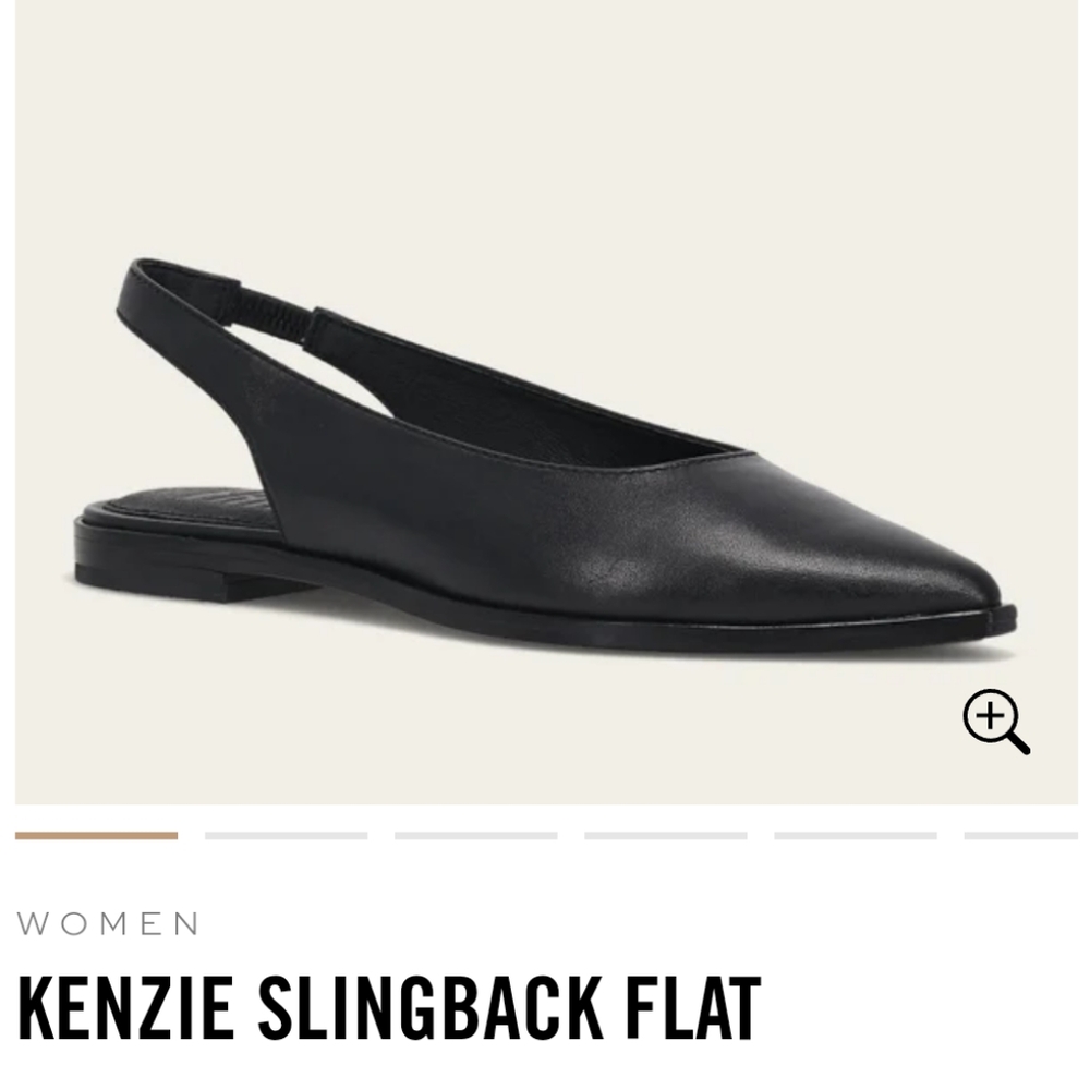 Frye Leather Kenzie Slingback Flat - New In Box